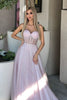 Laden Sie das Bild in den Galerie-Viewer, Hellrosa Tulle Herzchen Ballkleid mit Korsett