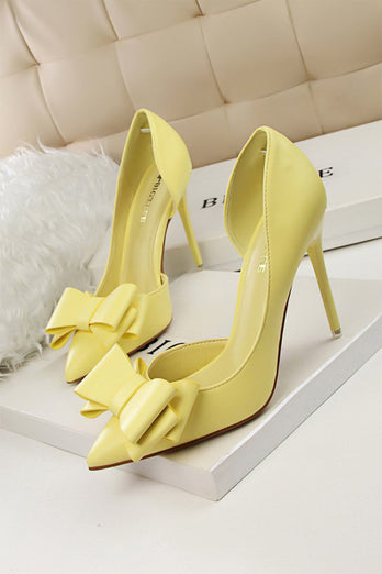 Sweet Bow Spitzseite Hohle High Heels