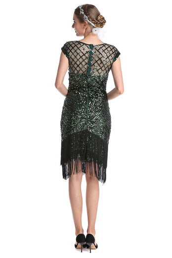 Rosa Pailletten Gatsby 1920er Jahre Flapper Kleid