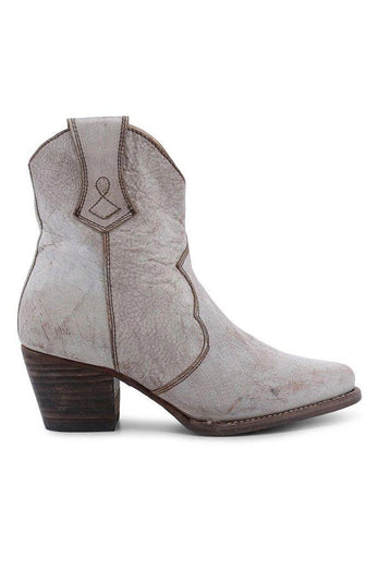 Braune PU-Leder-Boho-Stiefel aus klobigen Stählen