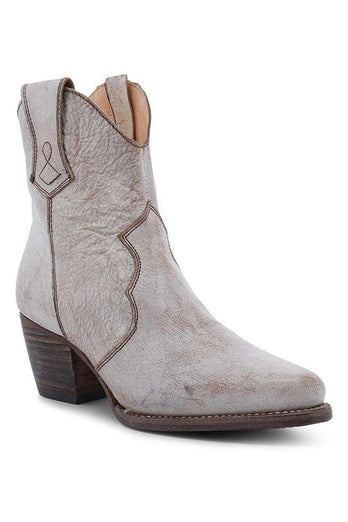 Braune PU-Leder-Boho-Stiefel aus klobigen Stählen