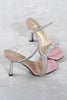 Laden Sie das Bild in den Galerie-Viewer, Square Toe Strassstein Stiletto Sandalen