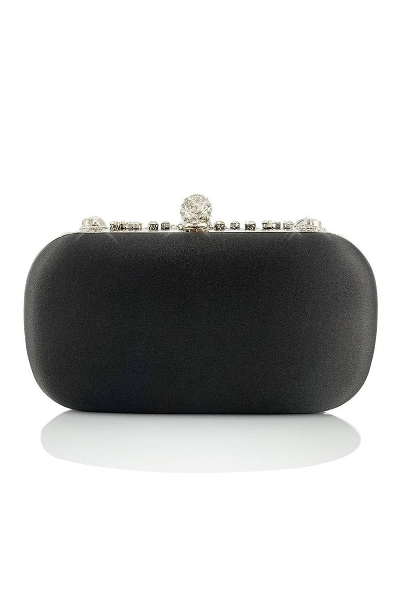 Laden Sie das Bild in den Galerie-Viewer, Strass Sparkly Black Party Clutch Tasche