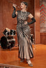 Laden Sie das Bild in den Galerie-Viewer, Meerjungfrau Pailletten Gatsby 1920er Jahre Flapper Kleid