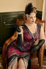 Laden Sie das Bild in den Galerie-Viewer, Plus Size V-Ausschnitt Fuchisa 1920s Flapper Kleid