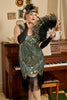 Laden Sie das Bild in den Galerie-Viewer, Gatsby Fransen Flapper Kleid Roaring Plus Size 1920er Jahre Kleid