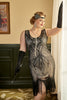 Laden Sie das Bild in den Galerie-Viewer, Plus Size 1920s Gatsby Pailletten Fransen Aprikose Flapper Kleid