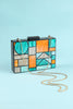 Laden Sie das Bild in den Galerie-Viewer, Geometrie Patchwork Acryl Party Handtasche