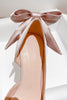 Laden Sie das Bild in den Galerie-Viewer, Satin Pumps Stiletto Heels mit Bowknot