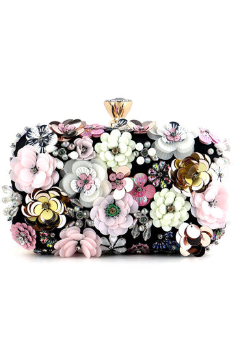 Dinner Clutch mit Blume