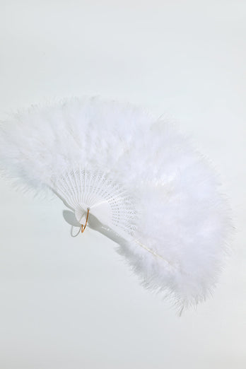 Gatsby Black Feather Klappfächer